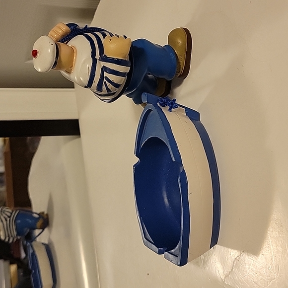 hand david j.p sail sailor figure wooden wood painted statue for bathroom - Picture 10 of 12